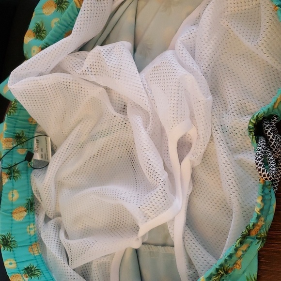 Biwisy Pineapple Print Swim Trunks Quick Dry Swim Shorts With Mesh Lining SZ 2XL - Picture 11 of 11